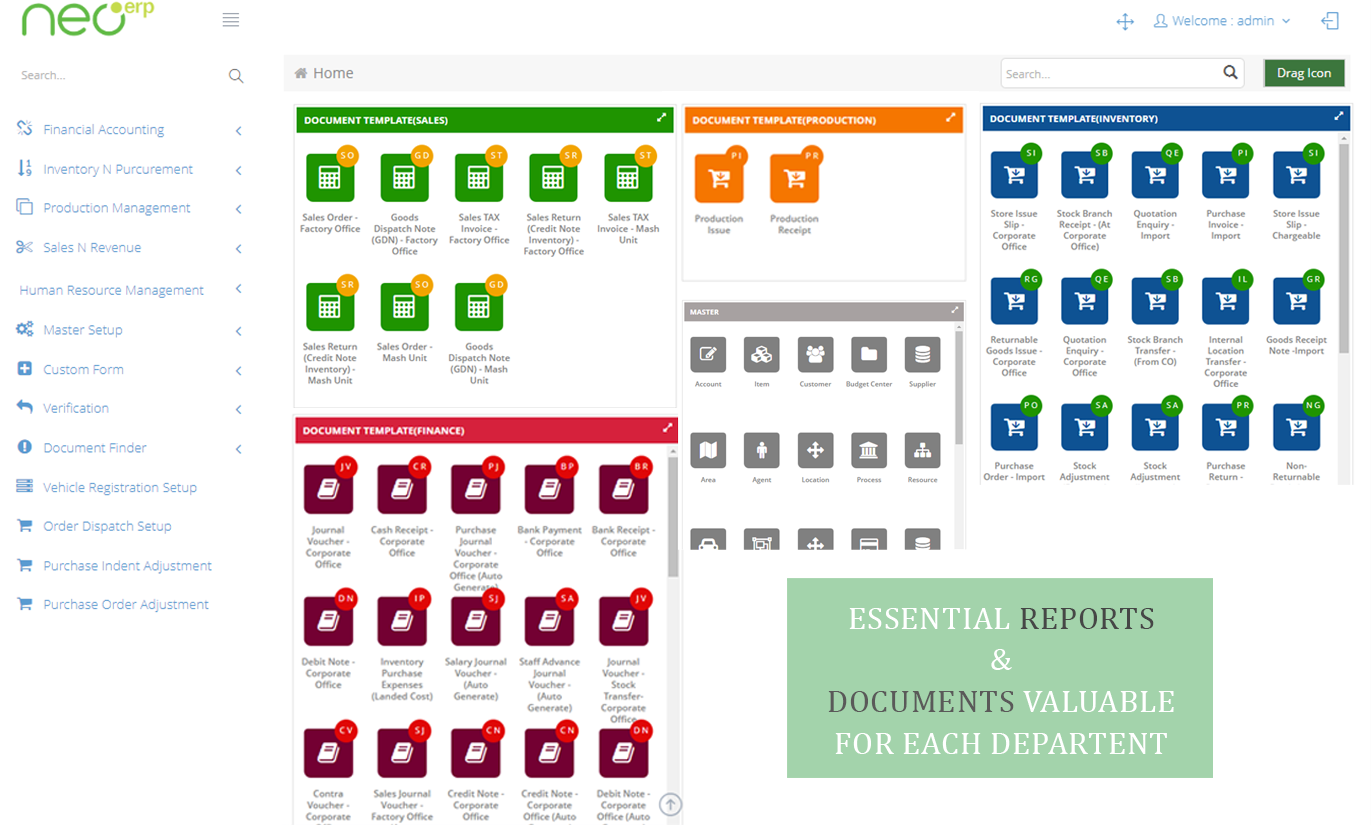 Neosoftware products preview