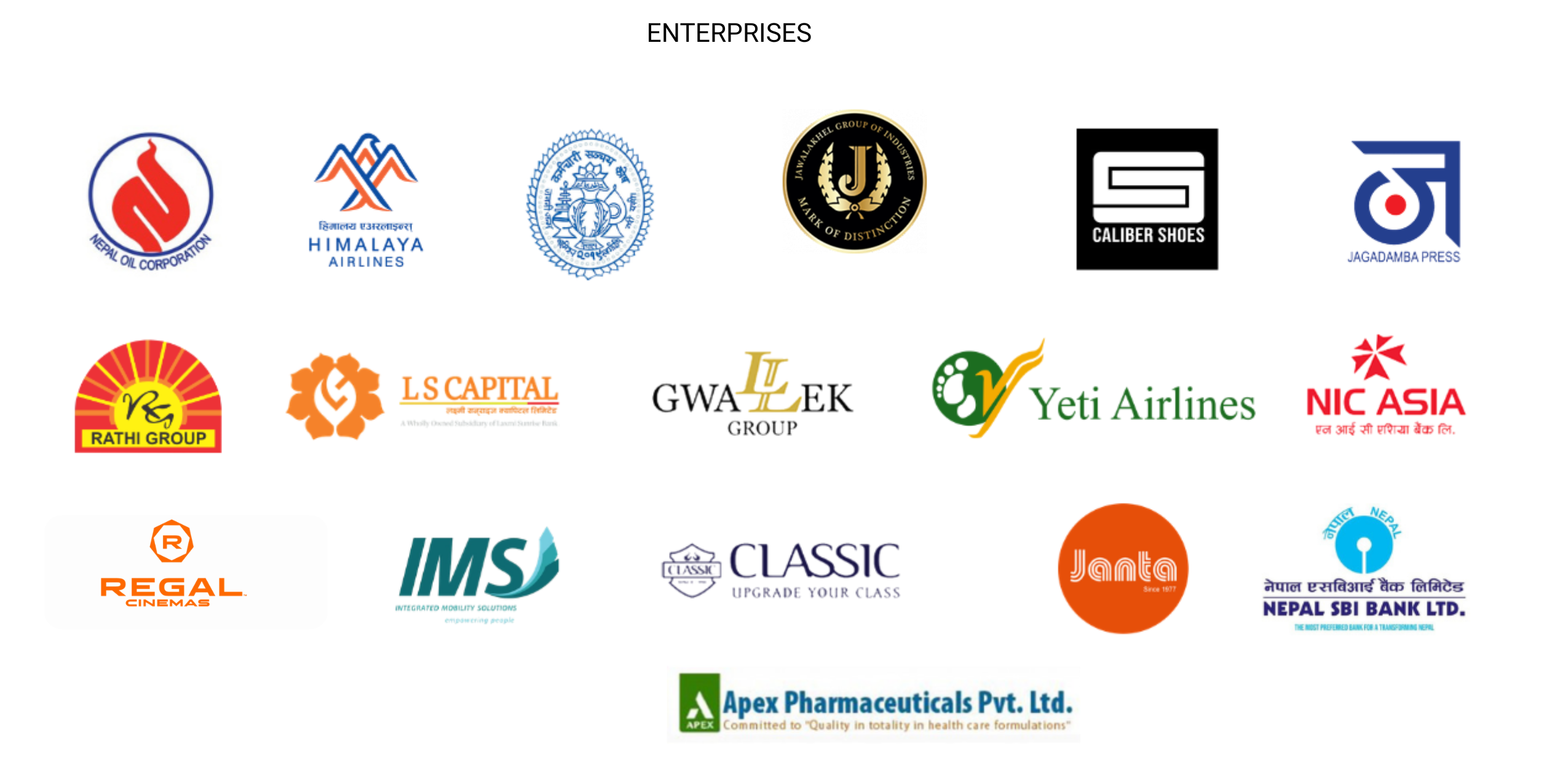 Client Logos: Enterprises